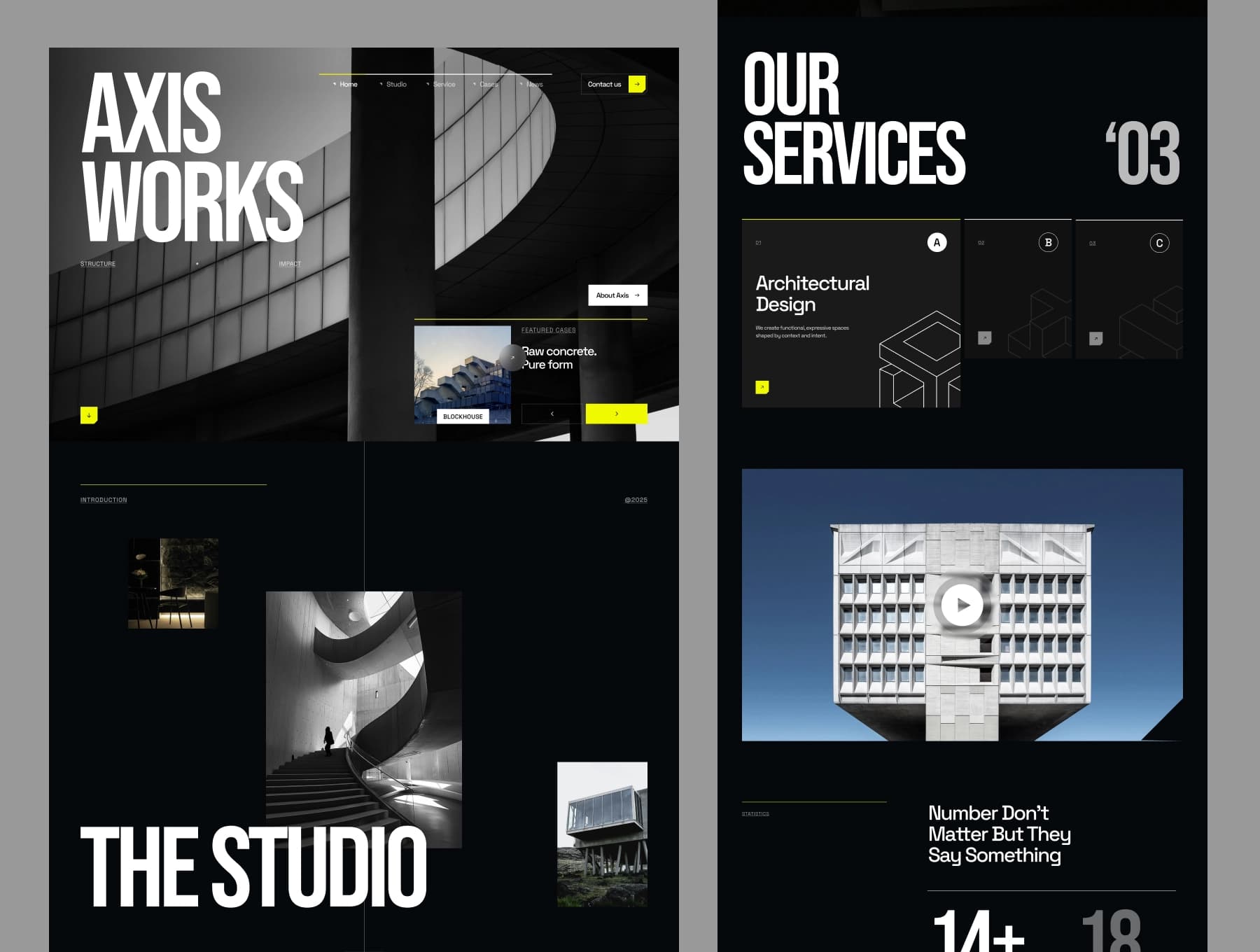 Axis Works - Architecture Webflow Template