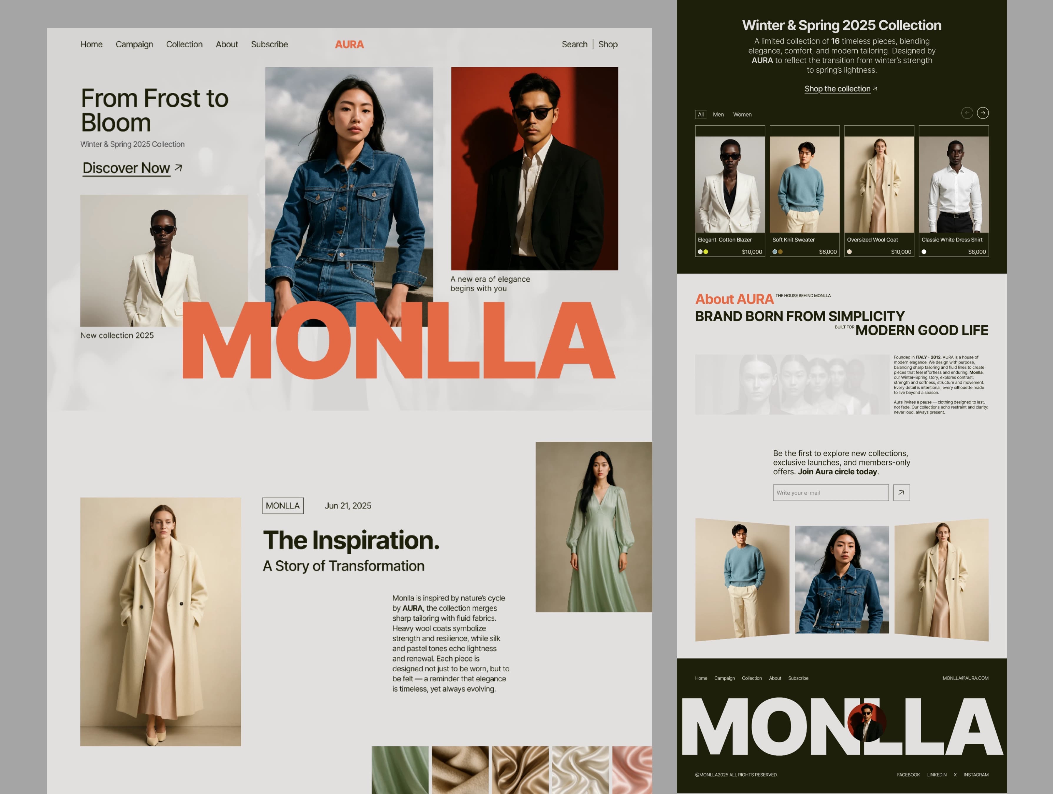 Fashion Landing Page UI + Presentation — preview 4